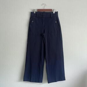 J.Crew Navy Blue Wide Leg Trousers